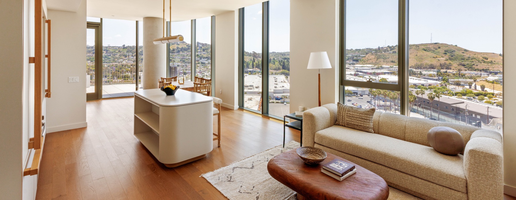 living room with views of the community