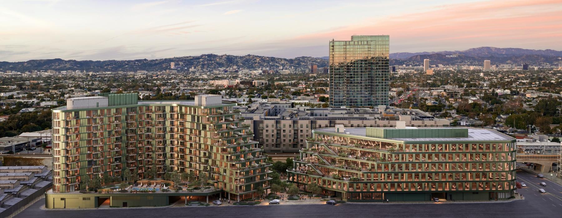 a city with tall buildings