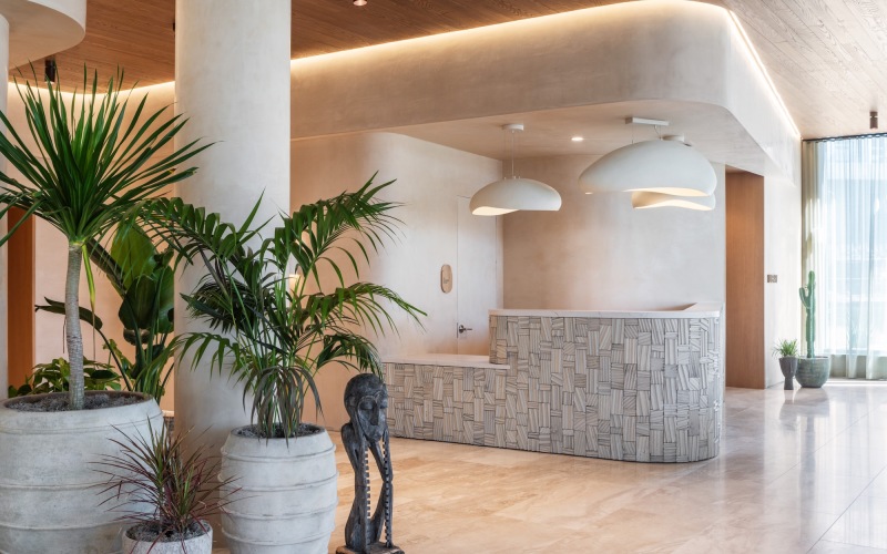 lounge with ample space for movement