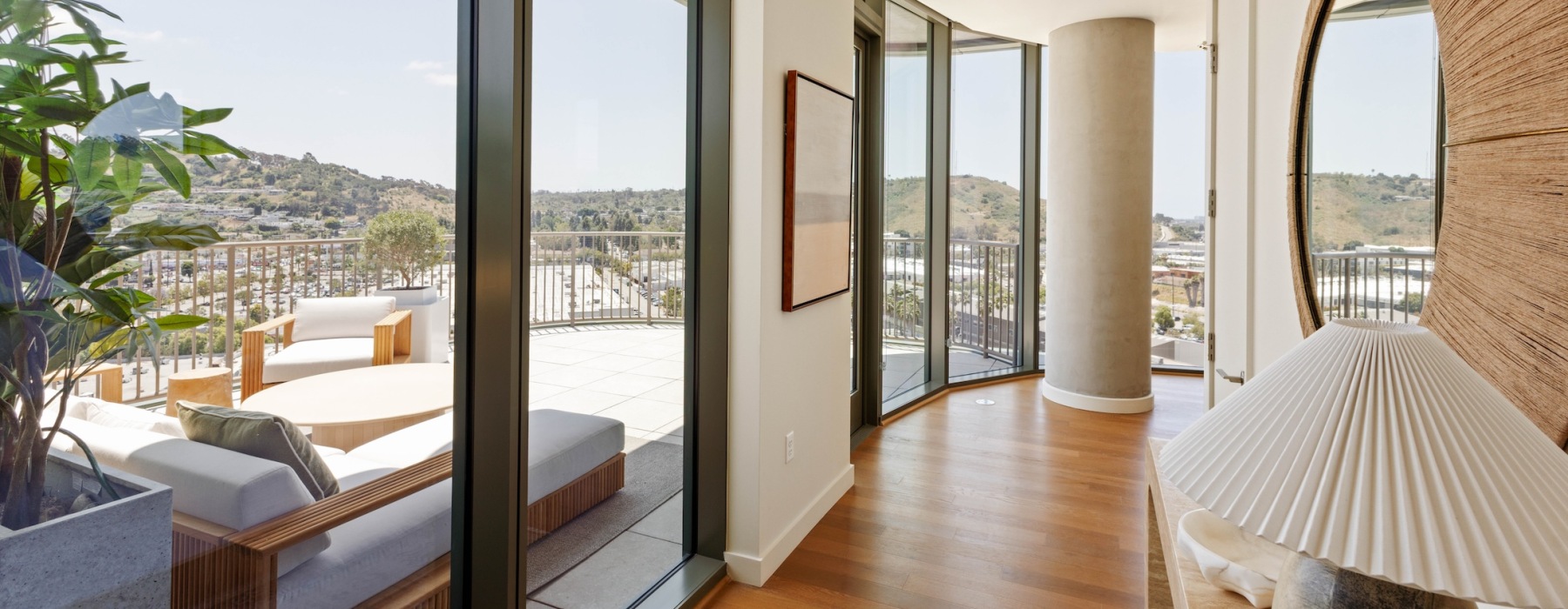 inside room with community views